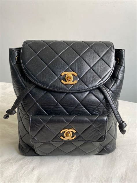 duma chanel|authentic Chanel backpack.